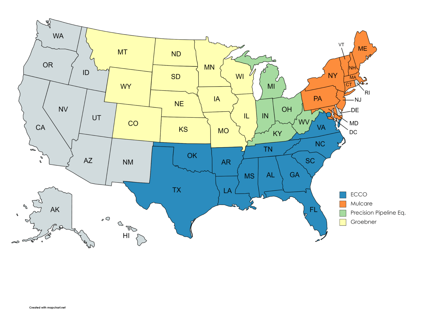 LDC Channel Partner Map - ECCO