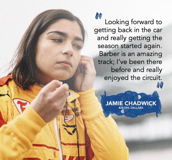 Photo of Jamie Chadwick Indy NXT race car driver