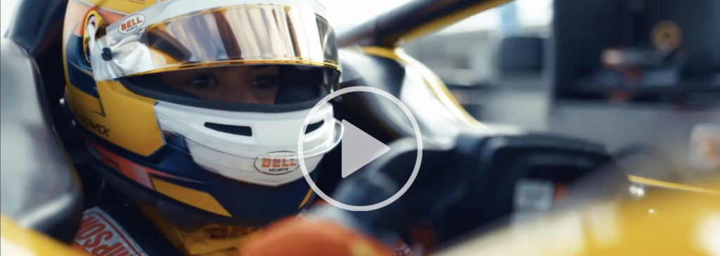 Get to know Jamie Chadwick Indy NXT race car driver video