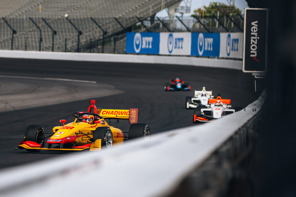 Photo of Jamie Chadwick car #28 at Indy GP